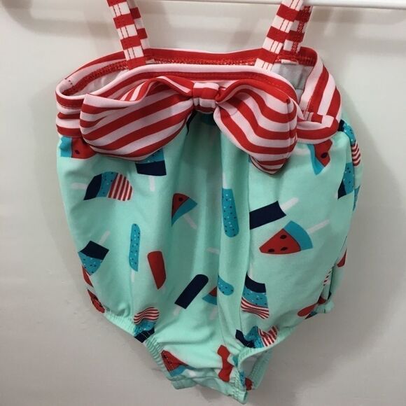 Cat & Jack One Piece Girls Swimsuit 6-9 mo NWOT - Picture 1 of 3